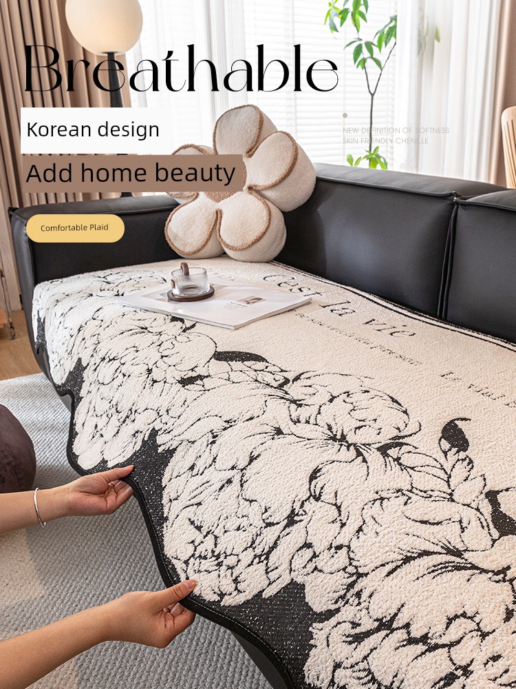 Shaped Sofa Cushion All Year Round Neutral Asymmetrical Straight Row Sofa Cushion Accessible Luxury Fancy Sofa Cover Cloth Cushion Non Slip
