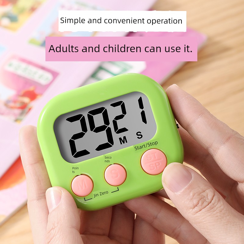 Electronic Timer Primary School Students' Self-Discipline Handy Gadget Timer Kitchen Reminder Kids Learning Special Homework Stopwatch