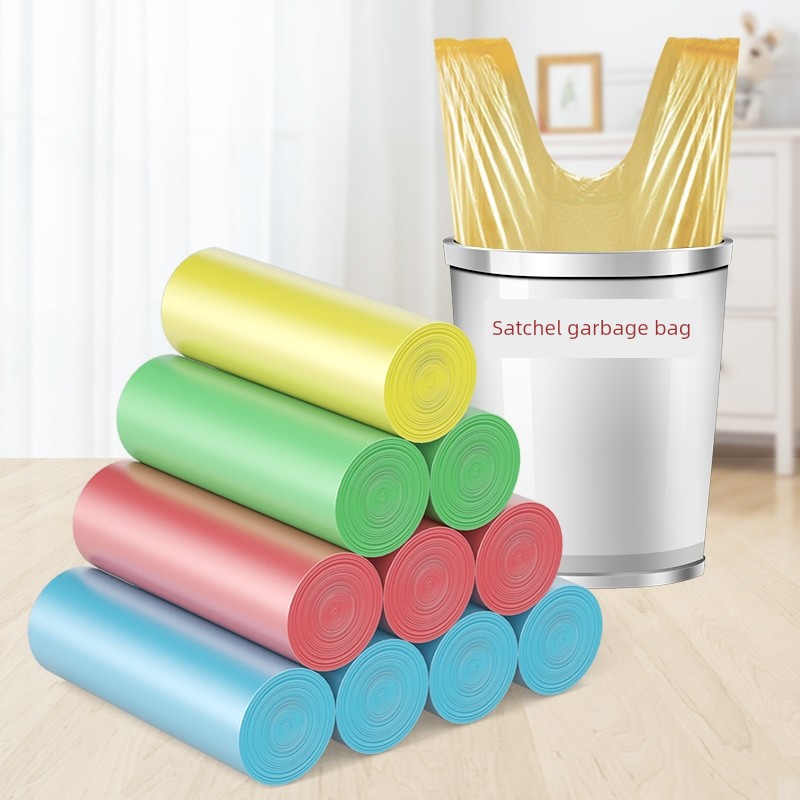 Vest-Style For Home Garbage Bags 15 Pieces Color