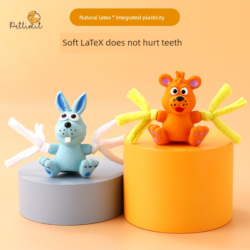Sound Pet Dog Toy Supplies Molar Teddy Corgi Small Size Dogs Self-Hi Sound Clean Tooth Rope Knot Toy