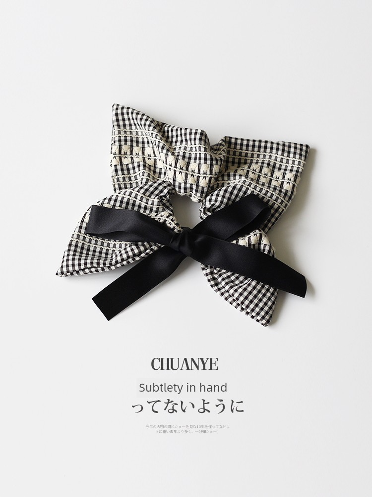 Kawano Retro Elegant High-End Hair Rope Bow Headdress