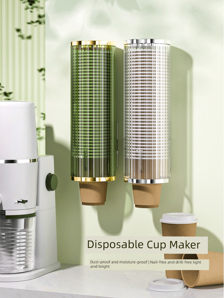 Water Dispenser Wall-Mounted Storage Box Automatic Cup