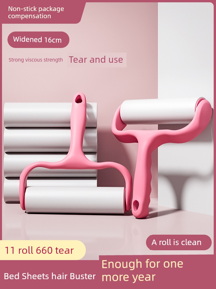 Clothes Lint Remover Roller Tearable Paper Replacement Refill 16cm Rolling Brush Stained Cat Hair Household Hair Cleanup Artifact