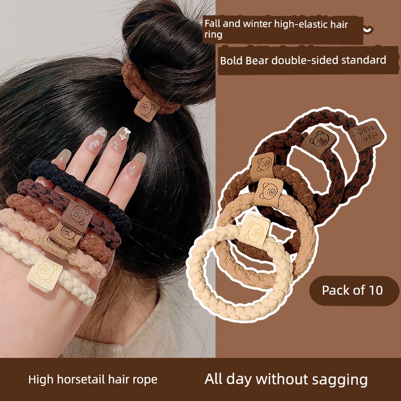 Kawano Basic Style Ponytail Hair String Highly Elastic Rubber Band