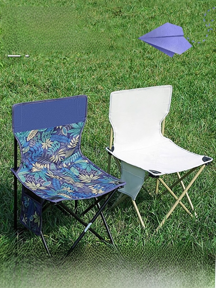 Outdoor Foldable Chair Portable Maza Backrest Camping Equipment Fishing Stool Art Sketch Chair Folding Stool
