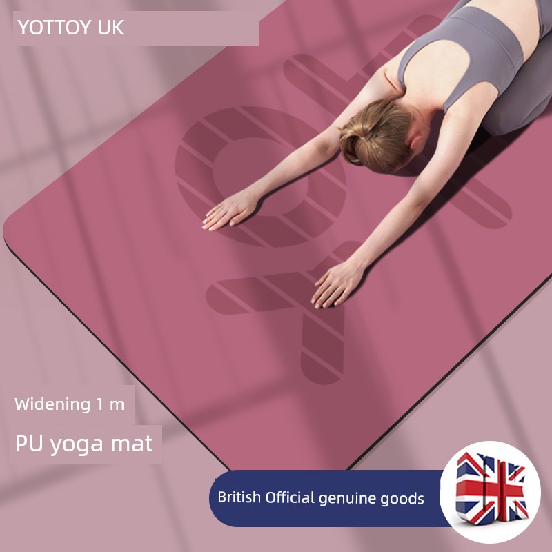 Yoga Mat Natural Rubber Environmental-Friendly Yoga Non Slip Thickened Beginner Girl Professional Soundproof Indoor Large Gymnastic Mat