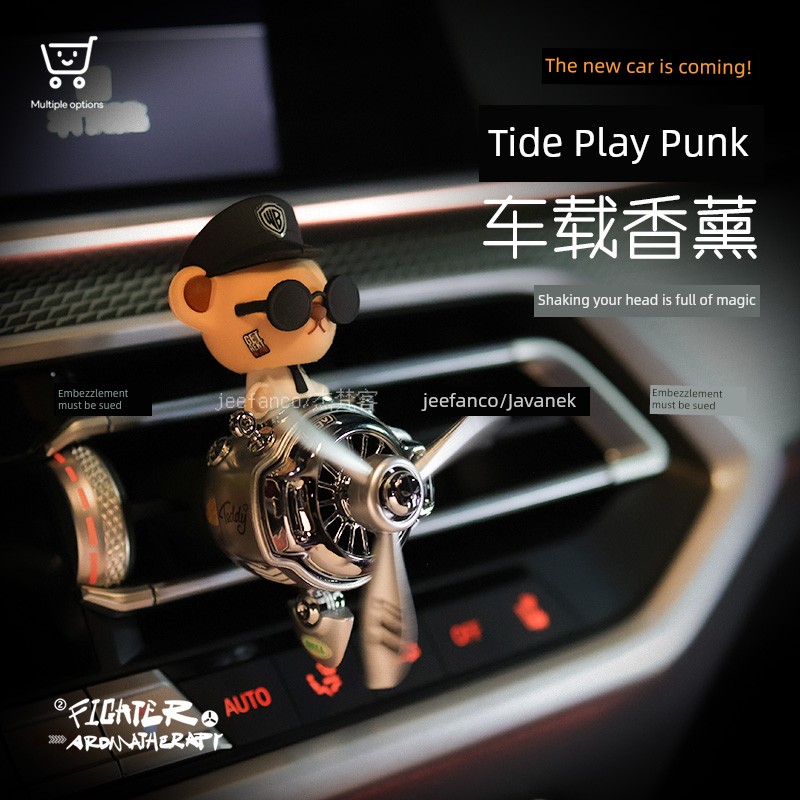 Magic Bobble Head Doll Fighter Car Air Outlet Aromatherapy Air Conditioning Air Outlet Car Perfume Car Ornament Decoration