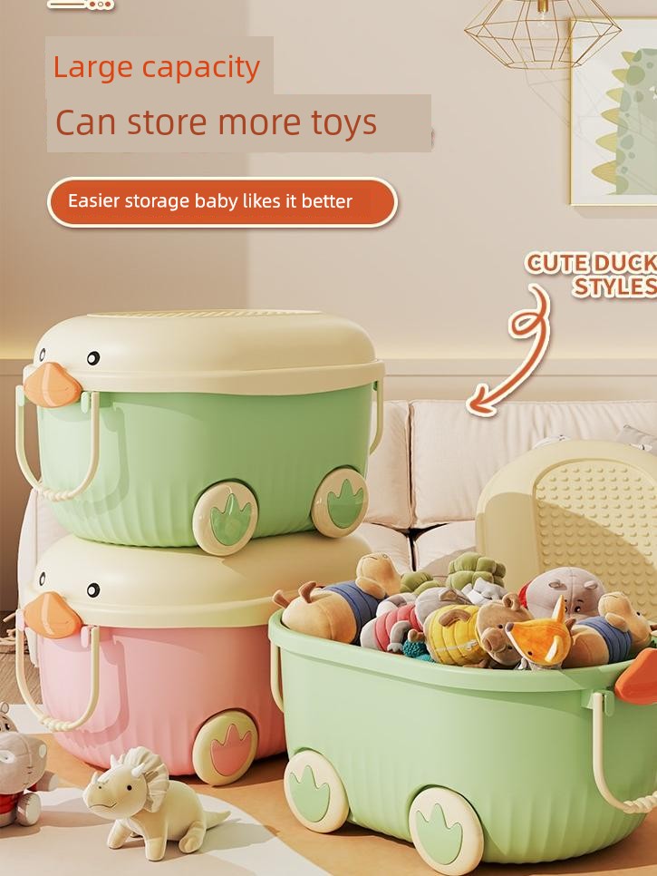 Taili Toy Storage Box Basket For Home Kids Storage Box Baby Clothes Snack Storage Box Plastic Storage Box