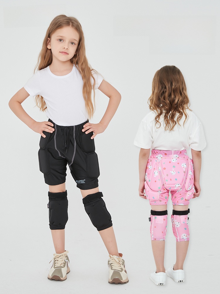 Propro Kids Skiing Hip Pad Single and Double Board Ski Protective Gear Skating Roller Skating Hip Pad Knee Pad Tail Vertebra Anti-Fall Pants