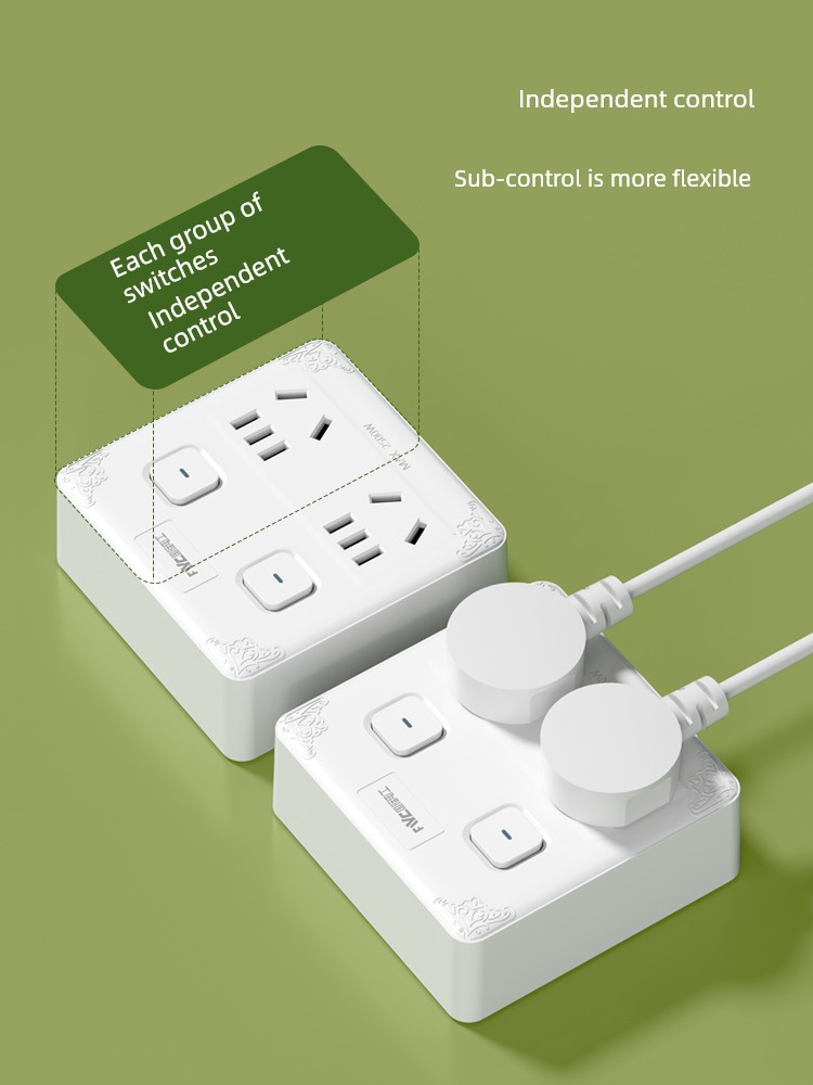 Converter 86-Type Socket Sub-Control One-Turn Four-Expansion Device 14-Hole Power Plug Porous Switch Panel For Home