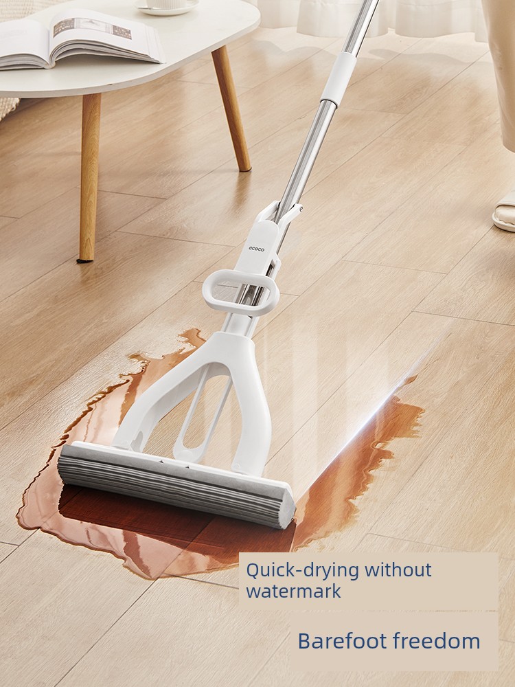 Sponge Mop For Home Mop 2024 New Arrival Hand Wash-Free Absorbent Double up Collodion Cotton Mop Mop Sponge Head