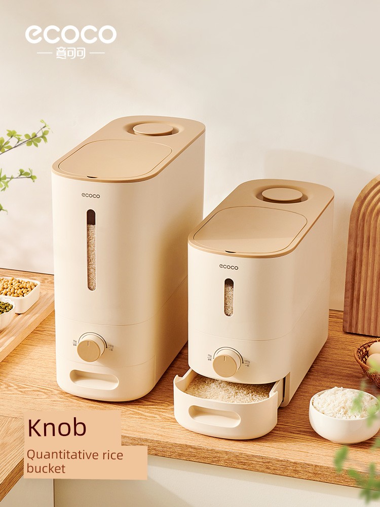 Rice Bucket For Home 2024 New Arrival Rice Cylinder Sealed Insect-Proof Moisture-Proof Rice Bin Rice Storage Container Rice Can Storage Box