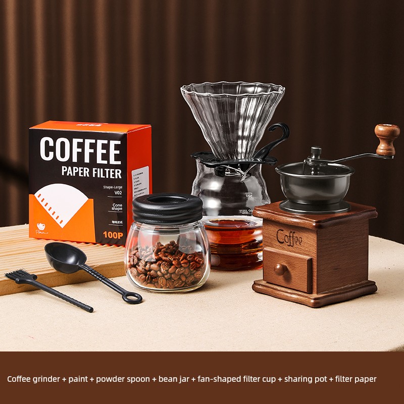 ماكينة طحن يدوية للقهوة صغيرة للاستخدام المنزلي من...