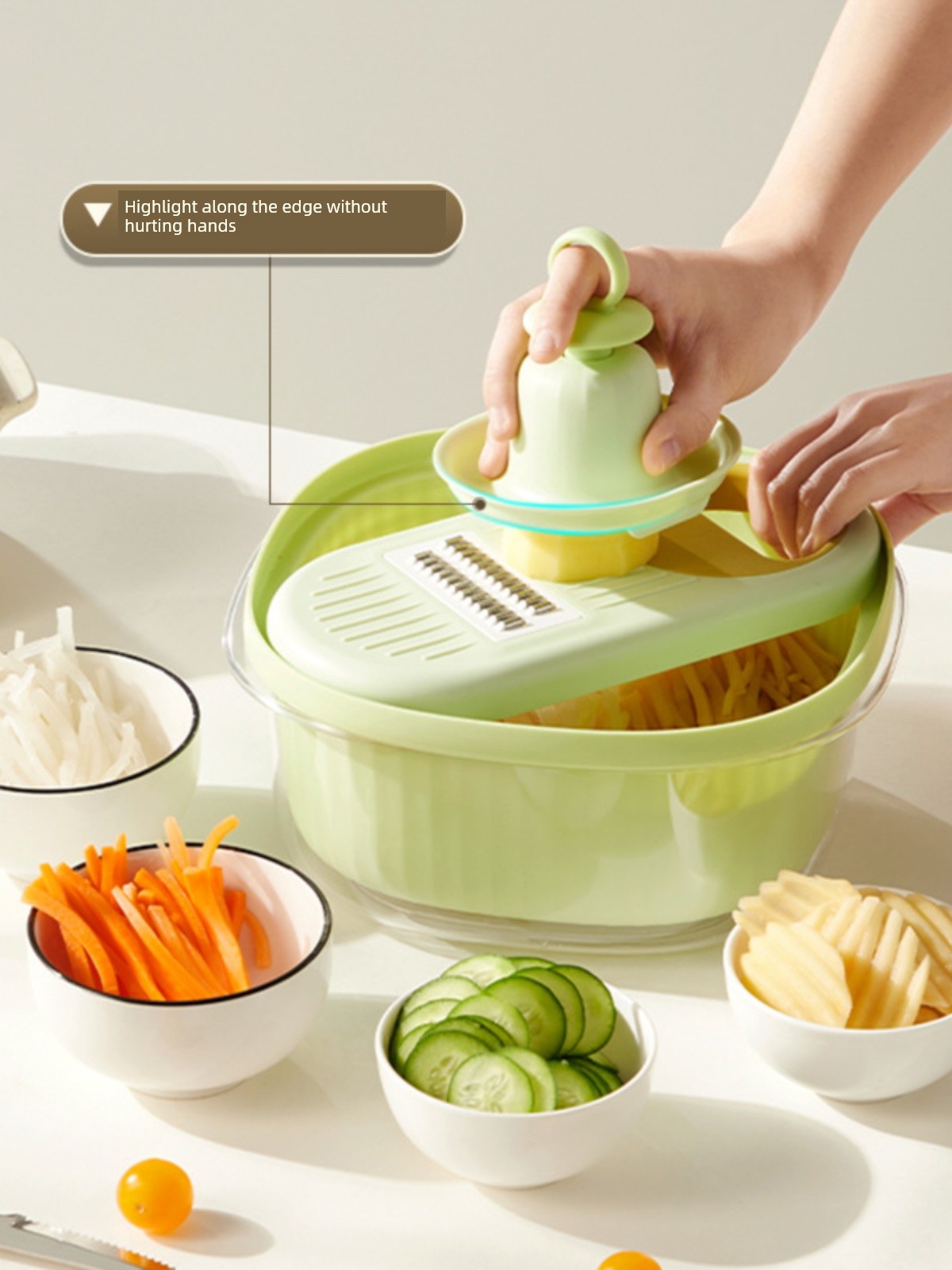 For Home Multi-Functional Chopping Artifact Shredded Potatoes Grater Kitchen Thick Chips Vegetable Cutting Machine Shredding Machine Grater