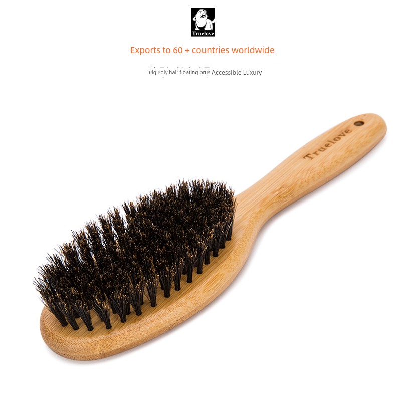 Truelove Pet Hair Brush Dog Comb Cat Petting Handy Gadget Cleaning Cat Floating Hair Removal Hair Shedding Pig Bristle Brush