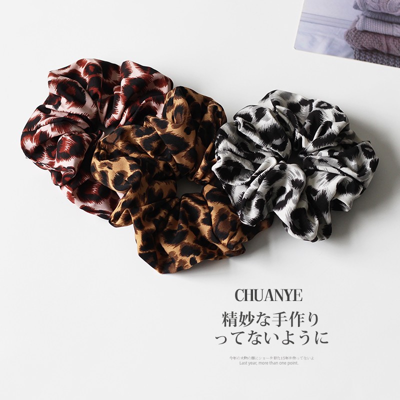 2024 Classy Leopard Print Hair Band Ties