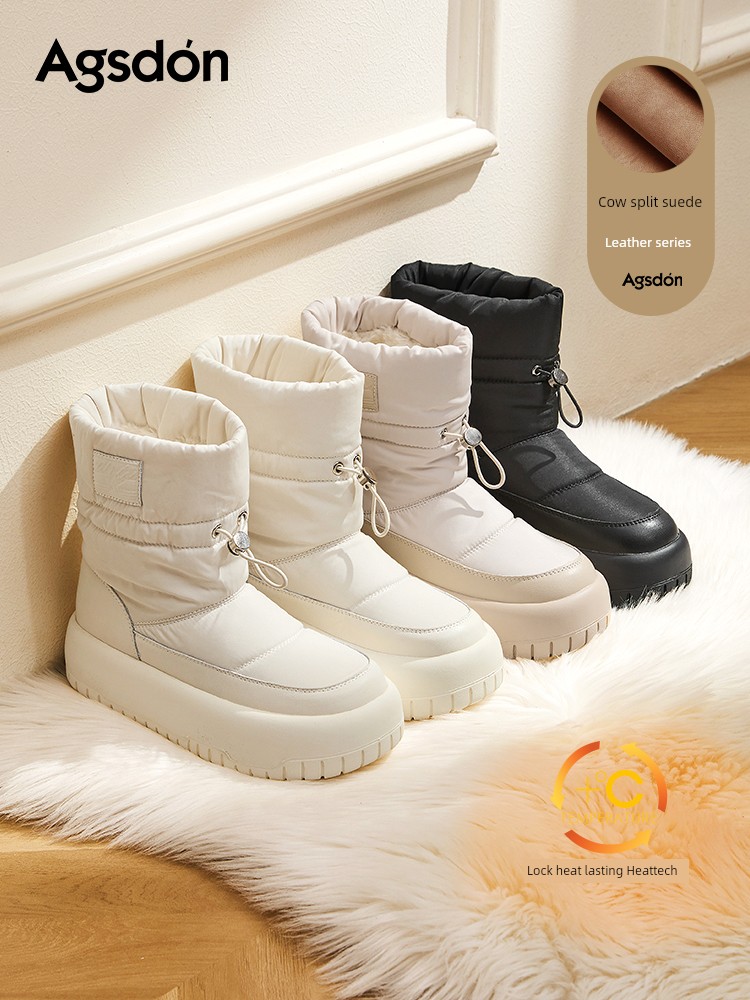 Outdoor Waterproof Snow Boots Women's 2024 New Arrival Winter Thick Sole Sports Anti-Slip plus Velvet Ankle Boots Northeast Cotton Padded Shoes