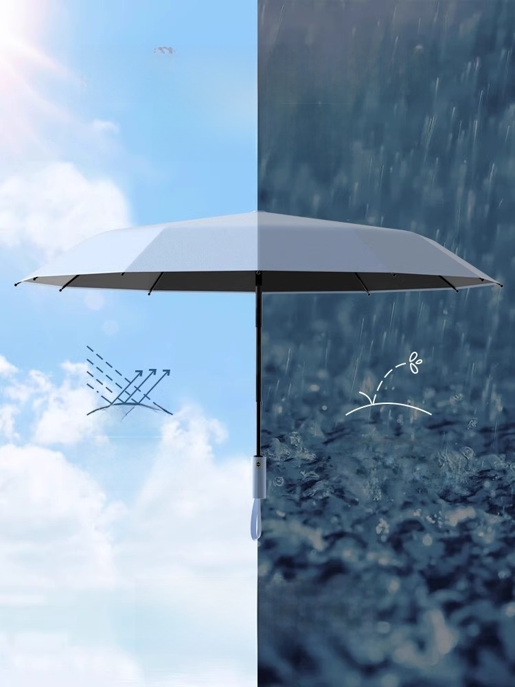 Full-Automatic Dual-Use Extra Large Foldable Sun Protection Umbrella