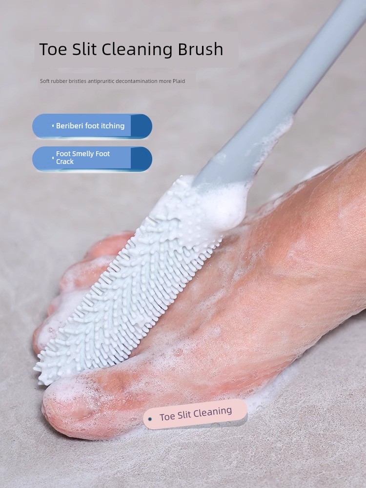 Anti-Itching Foot Rubbing Brush Special Massage Tool Foot Washing and Removing Dead Skin Brush Multifunctional Toe Cleaning Brush Cutin Foot