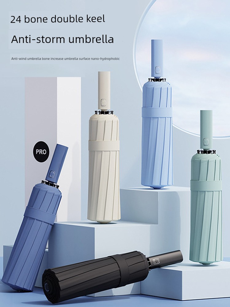 Bone Automatic Men UV Protection Umbrella