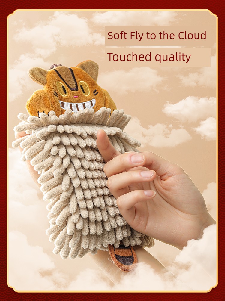 Hand Towel Hanging Cute Kitchen Toilet Special Kids Chopsticks Hand Cloth Towel Ball Strong Absorbent Extra Thick No Hair Shedding
