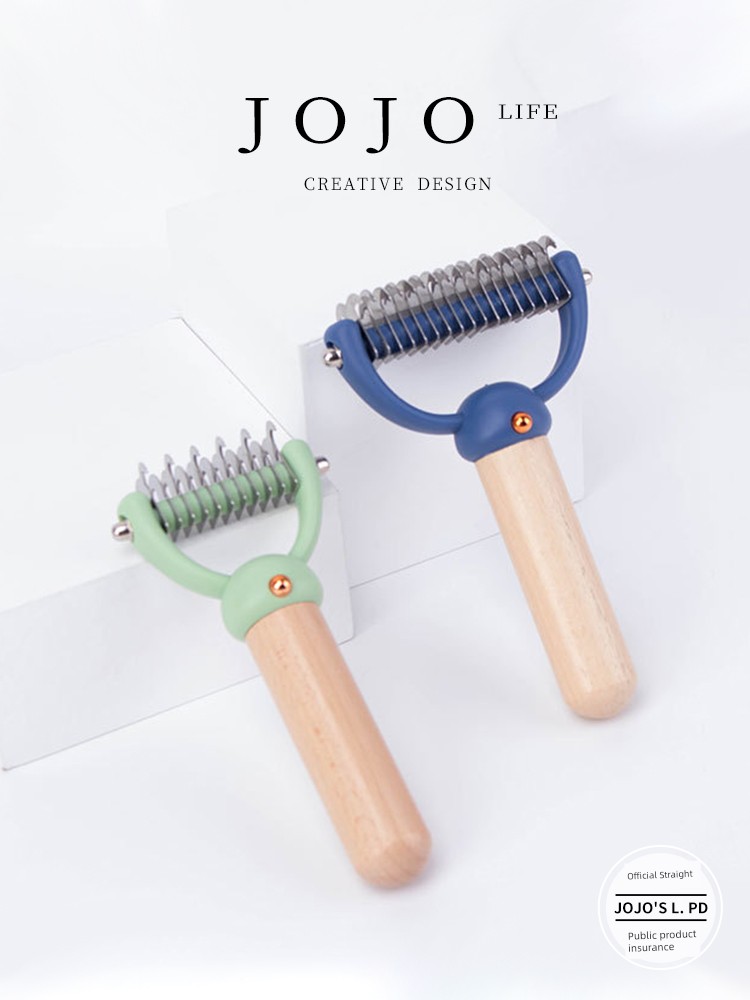 Jojo's L. Pd. Mr. Grocery. Pet Hair Unknotting Comb Cat Self-Cleaning Needle Comb Float Hair Cleaning Open Knot | Qiaoyan