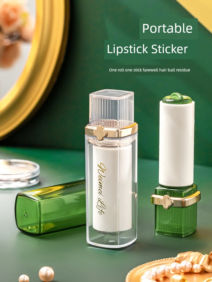 2023 New Arrival Lipstick Lent Remover Portable Roller Mini Lent Remover Clothes Pet Hair Removal Brush Lint Roller