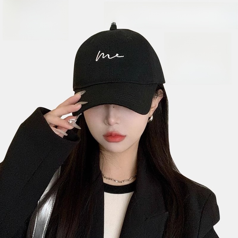 Mlskms-Vautid Women's Big Face Black Deepening Baseball Cap