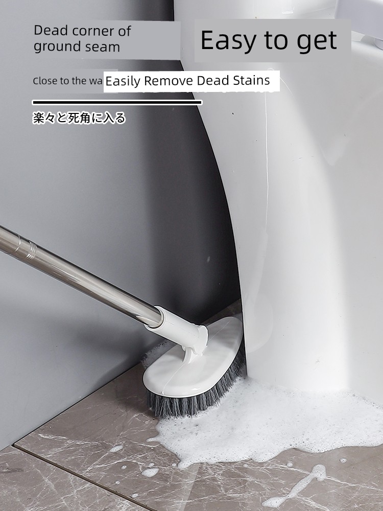 Brush Bristle Toilet Brush Floor Long Handle Bathroom Cleaning Brush Floor Gap Brushes Toilet Cleaning Gadget Scrubbing Brush