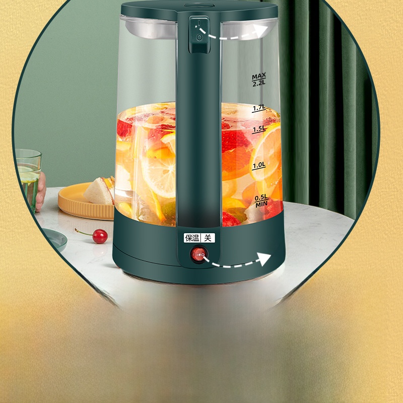Glass Insulation Integrated Health Care Automatic Electric Kettle