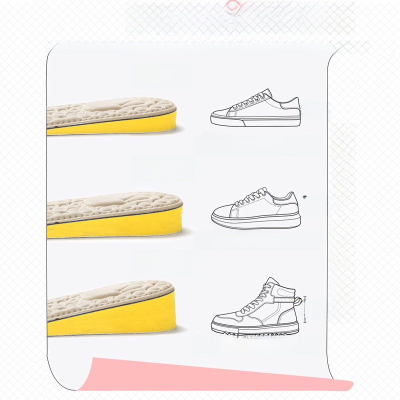 Invisible No Fatigue Feet Soft Bottom Comfortable Inner Heightening Shoe Pad