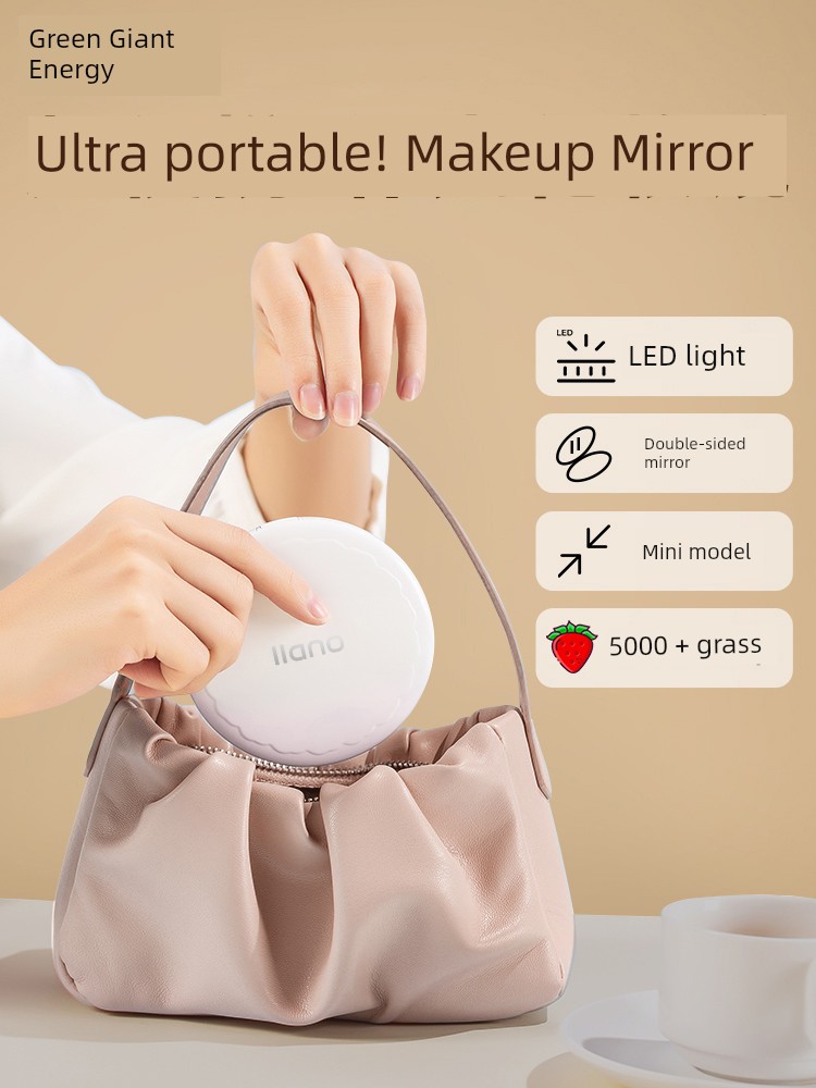 Llano Cosmetic Mirror with Light Mini Girl Portable