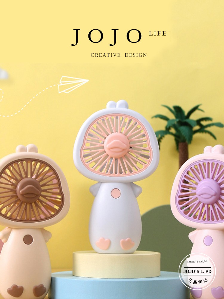 Jojo's L. Pd. Mr. Grocery. Portable Small Handheld Fan Cute USB Charging Small Yellow Duck | CUHNIG