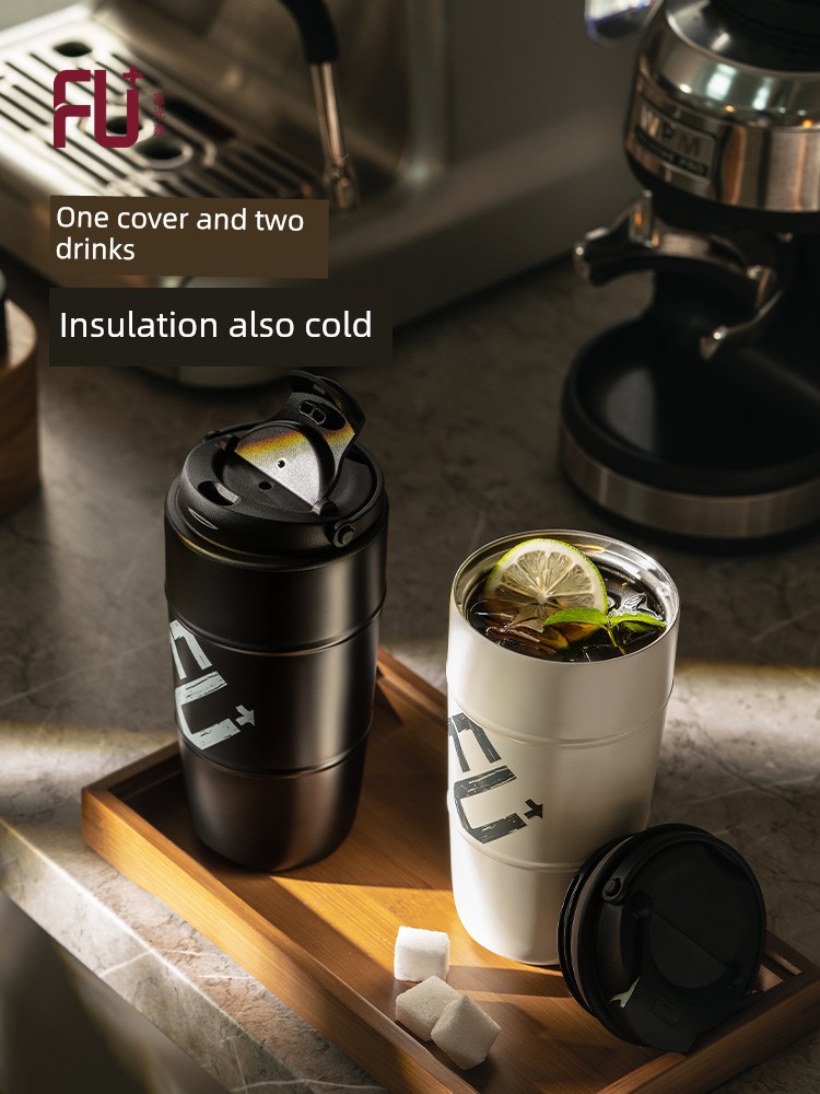 Fuguang Fu + Vacuum Cup Men's High-End Coffee Cup 316 Stainless Steel Portable Women Good-looking Business Car Water Cup