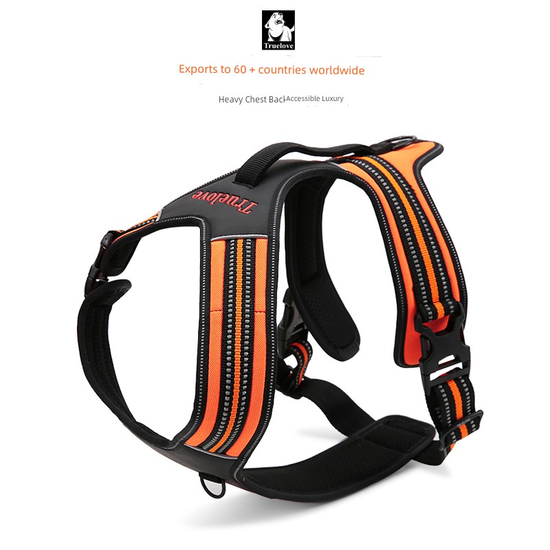Truelove Dog Hand Holding Rope Dog Rope Dog Walking Artifact Vest-Style Medium-Sized Dog Large Chest Strap Pet Supplies