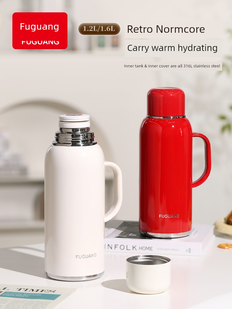 Fu Guang Thermal Insulated Kettle For Home Large Capacity Thermal Insulation Kettle Stainless Steel Kettle Portable Outdoor Thermos Cup Kettle