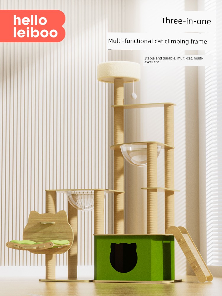 Cat Climbing Frame For Home Tongtianzhu Cat Climbing Frame Cat Nest Integrated All Year Round Neutral Small Apartment Does Not Cover an Area of Cat Tree Cat Toy