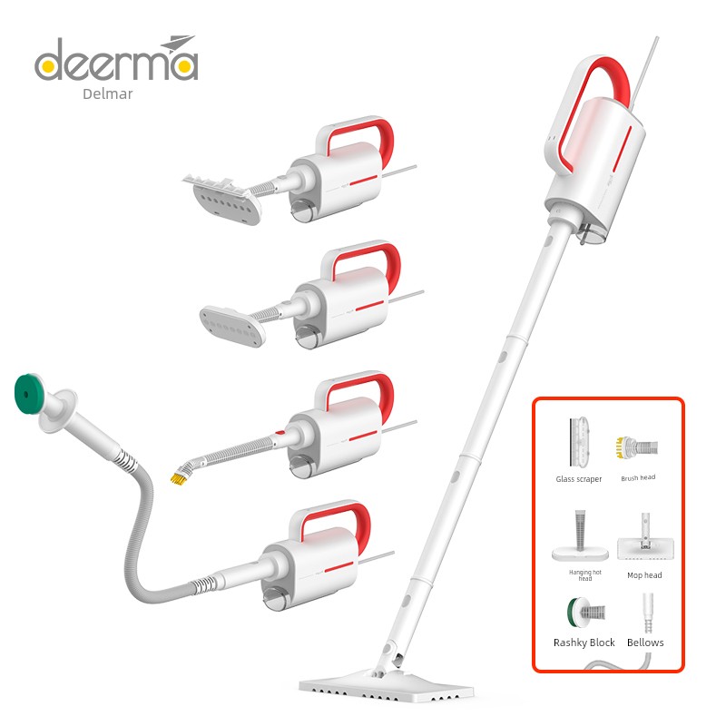 Deerma Steam Mop Electric For Home High Temperature Cleaning Machine Handheld Multifunctional Mopping Gadget Zq610