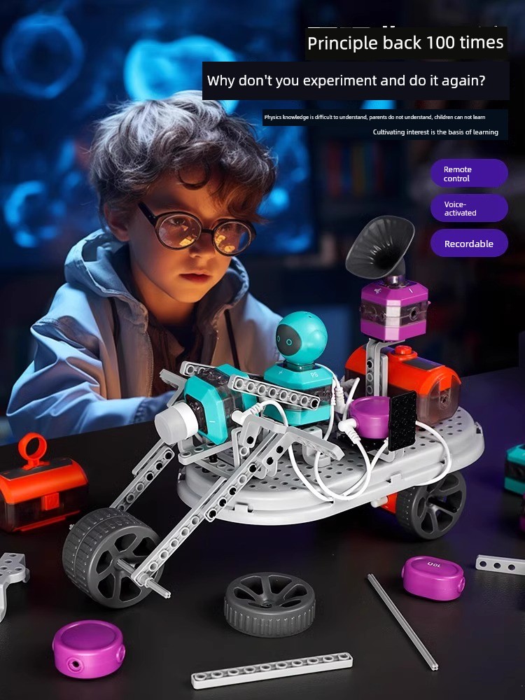 Kids Circuit Toy Science Small Experiment Physics Suit 8-12 Years Old Educational Boy 10 Primary School Student Equipment Full Set