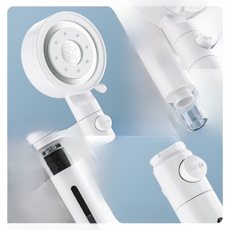 Supercharged Five-Gear Super Strong Bathroom Shower Nozzle Filter