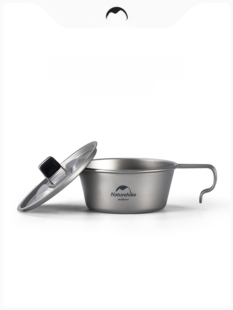 Naturehike Naturehike Lefeng Snow Bowl Lightweight Titanium Bowl Outdoor Portable Picnic Tableware Camping Picnic Equipment