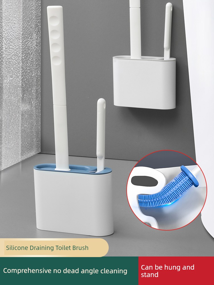 Silicone Toilet Cleaning Gadget Wall-Mounted Internet Celebrity Toilet Brush