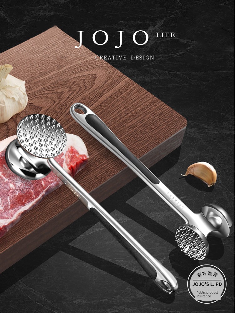 Jojo's L. Pd. Kacheeg. Steak Pork Chop Tendon Breaking Hammer Kitchen Double-Sided Solid Meat Hammer | Longyan