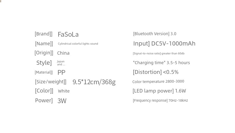 Fasola Portable Bluetooth Mini Speaker - High Sound