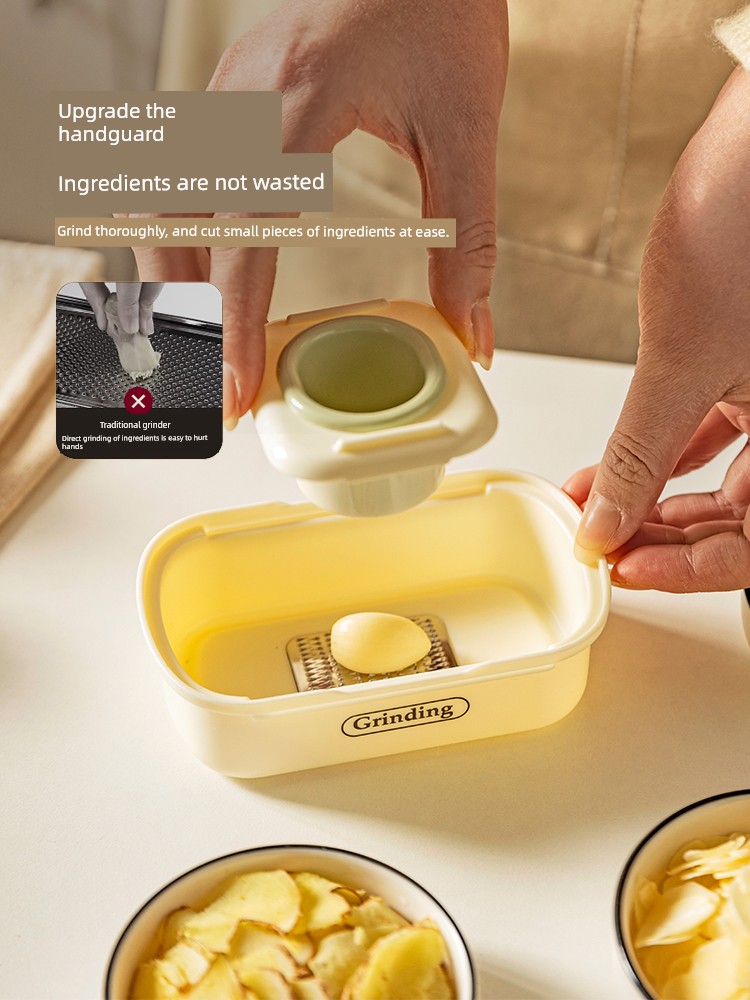 Modern Housewife Grinding Ginger Mince Handy Gadget Kitchen Cutting Mashed Garlic Mashed Garlic Grinder For Home Manual Crusher Garlic Press