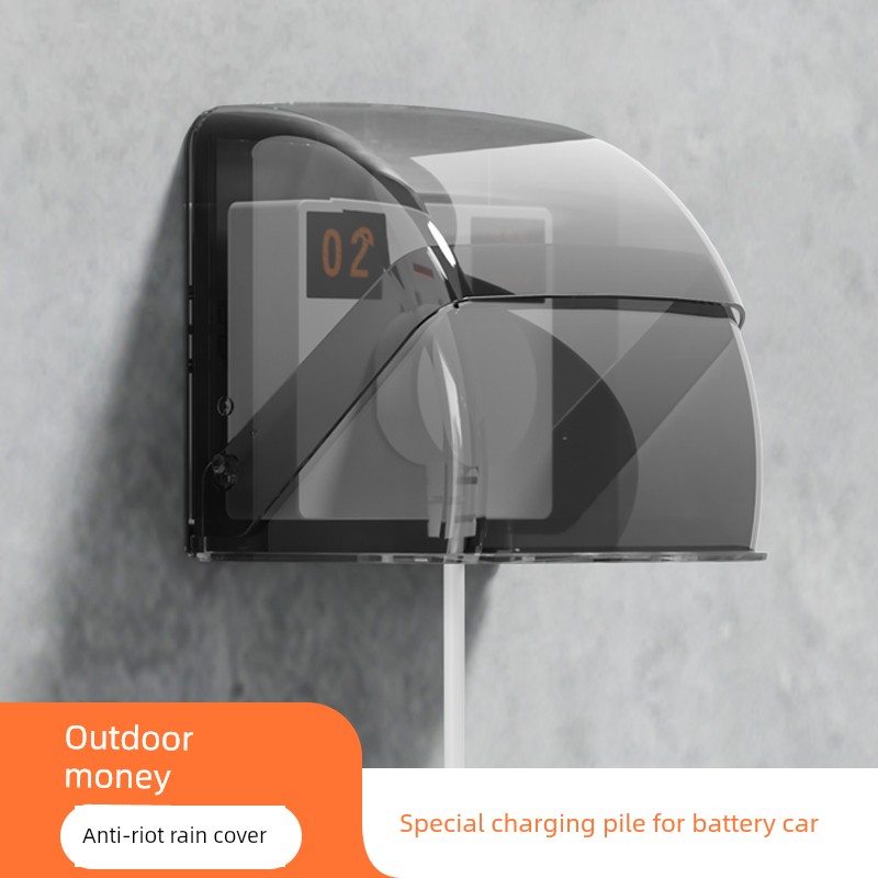 86-Type Dual Two-Bit Socket Waterproof Cover Charging Rain Cover Outdoor outside Electric Motorcycle Charger Socket Waterproof Box