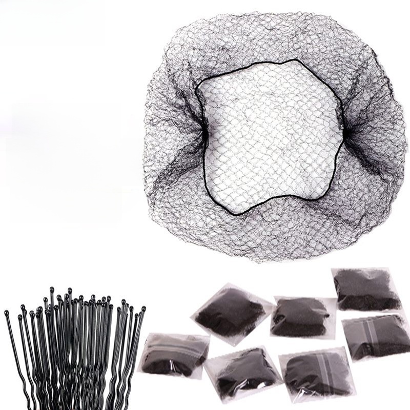 Black Ultra-Fine Invisible Stewardess Chinese Ancient Style Hair Net