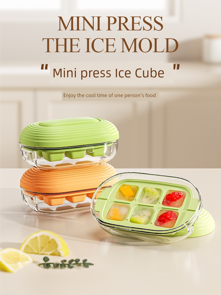 Ice Cube Mold Press Little Ice Cube Mini Ice Maker Food Grade For Home Homemade Refrigerator Ice Making Handy Gadget Abrasive Tool