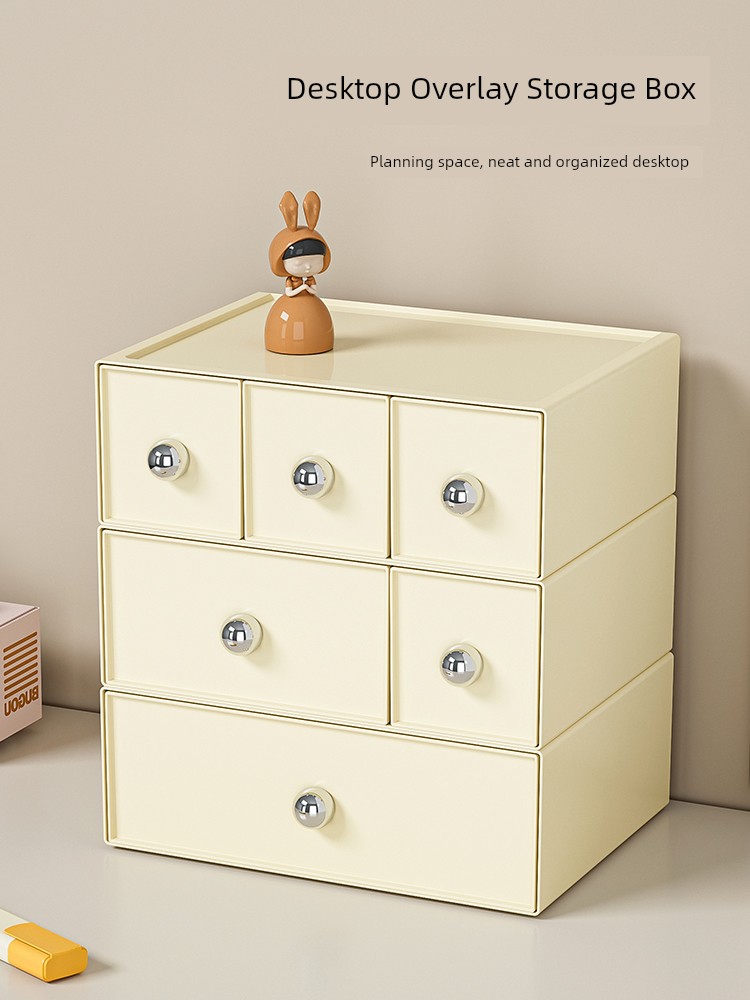 Cosmetics Storage Box Dresser Skincare Shelves For Home Dormitory Desktop Drawer Countertop Organizing Box