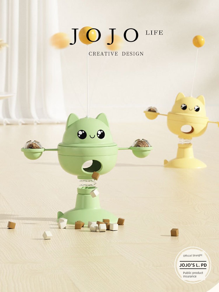 Jojo's L. Pd. Mr. Grocery. Self-Hi Relieving Boredom Tumbler Cat Teaser Food Leakage Rotate | Junshun